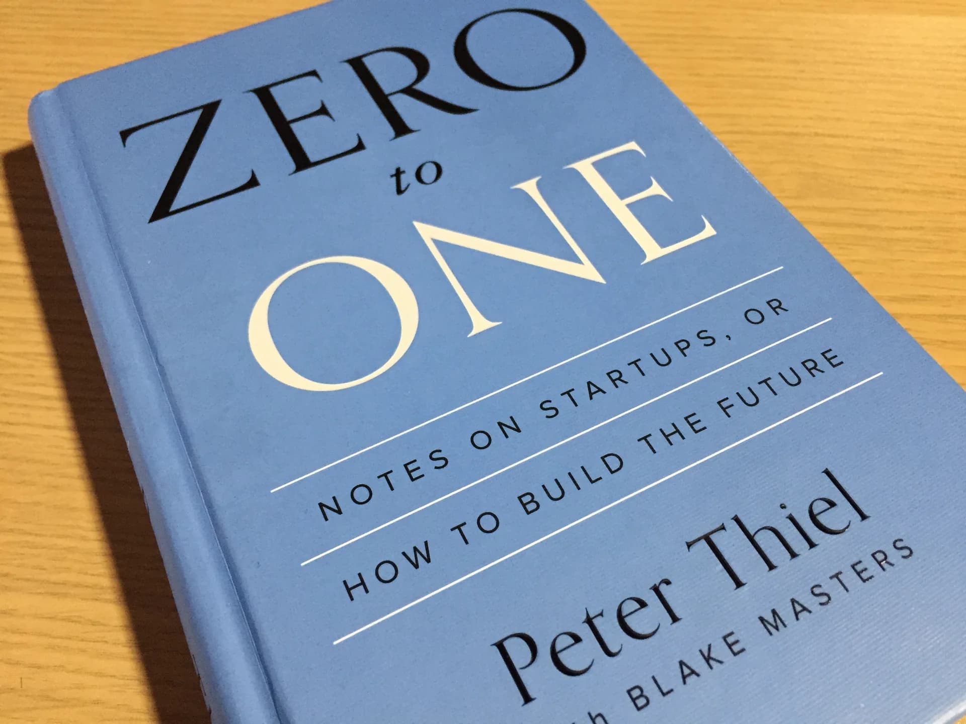 Zero to One, de Peter Thiel