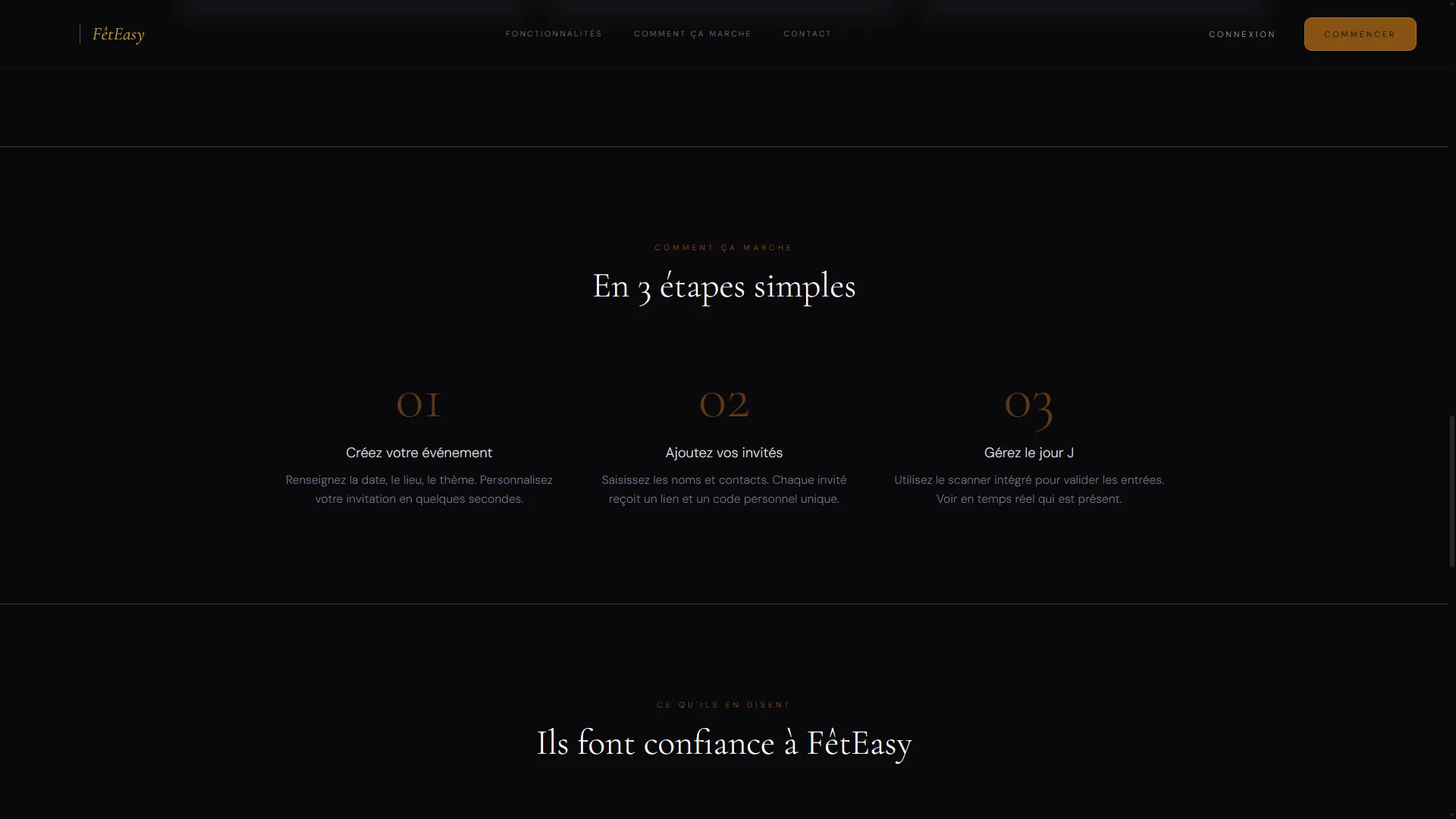 FêteEasy – capture 2